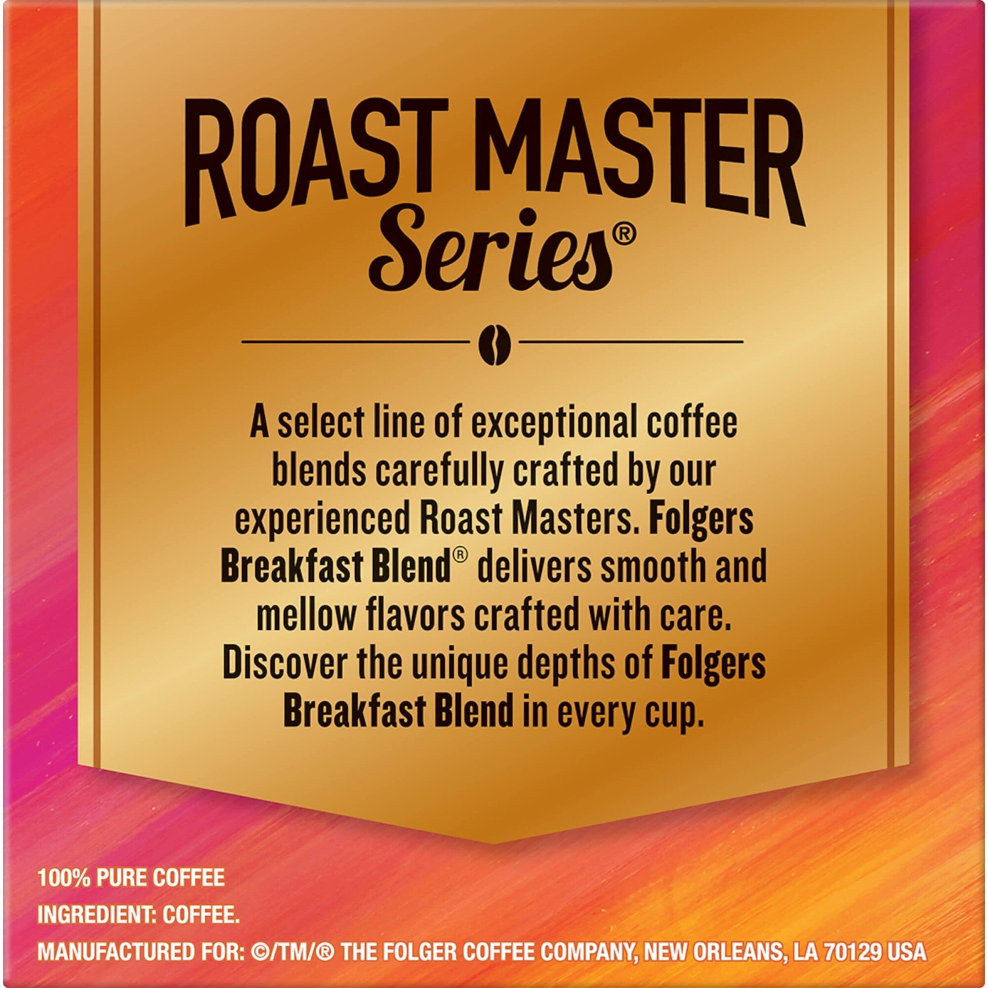 Folgers Breakfast Blend Keurig k-Cup Pods Mild Roast Coffee 12 Count (Pack of 6)
