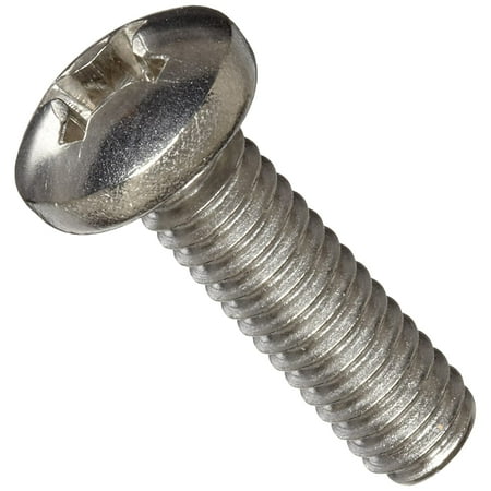

18-8 Stainless Steel Machine Screw Plain Finish Pan Head Phillips Drive Meets ASME B18.6.3 1/2 Length Fully Threaded 1/4 -20 UNC Threads (Pack of 50)