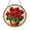 Acrylic 3.5 Inch, variant on Red geranium window suncatcher, bright stained style flower ornament for housewarming or birthdays