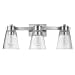 thumbnail image 3 of Prominence Home Fairendale 3 Light Brushed Nickel Bathroom Vanity Light with Clear Glass, 3 of 10