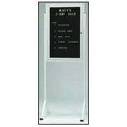 Aarco Products FMD3624 Jumbo Double Freestanding Pedestal Letterboard with Locking Door
