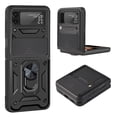 thumbnail image 2 of Estuche Para Teléfono Compatible Con Samsung Galaxy Z Flip 3 Tpu Soporte De Anillo De Metal Magnético Cubierta De Estuche A Prueba De Golpes sonducket EL016467-03, 2 of 5