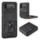 thumbnail image 2 of Funda de teléfono compatible con Samsung Galaxy Z Flip 3 TPU magnético anillo de metal soporte a prueba de golpes, 2 of 8