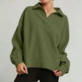 thumbnail image 2 of Hurxie Women's Long-Sleeved Gown Army Green,M, 2 of 8