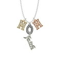 thumbnail image 2 of Delight Jewelry Silvertone Crystal Script ''Faith'' Multi-Colored Crystal Mom Charm Necklace, 2 of 5