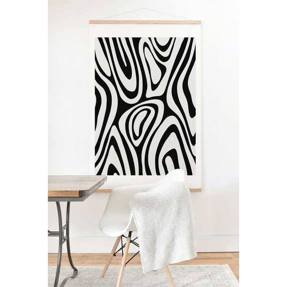 Society6 Black White Minimal by Alisa Galitsyna Art Print & Hanger