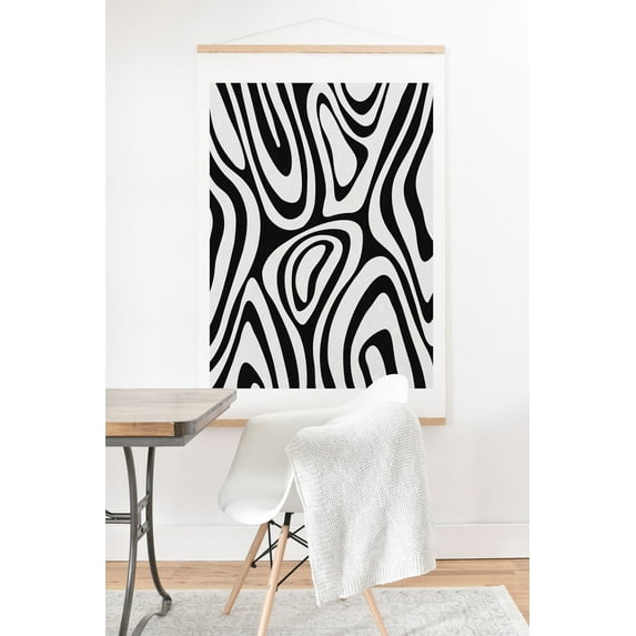 Society6 Black White Minimal by Alisa Galitsyna Art Print & Hanger