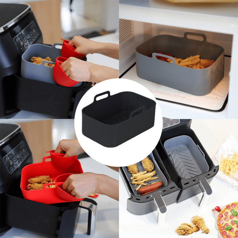 Air Fryer Silicone Pot - Air Fryer Oven Accessories - Replacement for  Flammable Parchment Liner Paper - No Need to Clean the Air Fryer (Top: 6.3