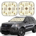 thumbnail image 6 of Kdxio Sweet Bee Print 2-Piece Sun Shade Front Windshield - Foldable Car Front Window Sunshades for Most Sedans SUV Truck, 6 of 6