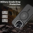 thumbnail image 4 of JTCASES for iPhone 14 Pro Magnetic Case Support Wireless Charging, Car Mount, Thin Lightweight Rugged Shockproof Shell Anti-yellow Clear Silicone Frame, Black, 4 of 7