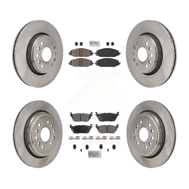Transit Auto Front Rear Semi-Metallic Pads and Disc Brake Rotors Kit for Car Ram 1500 Jeep Wagoneer Grand L K8A-107798