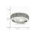 thumbnail image 6 of Grey Titanium Ring Band Wedding Edward Mirell & Stainless Steel Casted 9mm, 6 of 6