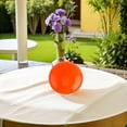 thumbnail image 4 of TABLZONE Boule Sphérique de Miroir en Acier Inoxydable Orange pour Regarder, Résistante aux Intempéries, Décoration de Jardin Extérieure, 4 of 8