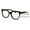 Black, variant on Women Large Oversized Progressive Clear Bifocal Reading glasses - No Line or Bubble - Zero Power on Top Wide Reader CR06 +1.50