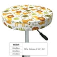 thumbnail image 2 of Uemuo Tiger Lion Pattern Round Bar Stool Seat Covers Washable Stool Cushion Slipcover Elastic Bar Chair Covers-, 2 of 7