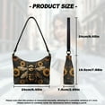 thumbnail image 7 of Kuiaobaty Bee Sunflower Print Shoulder Purse for Women Durable Small Leather Underarm Sling Bag with Zipper Closure Casual Clutch Hobo Purse Tote Bag for Travel Brown, 7 of 7