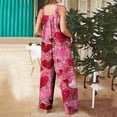 thumbnail image 6 of Haivin Women's Valentine's Day Print Jumpsuit, Loose Fit with Button Front and Pockets, Casual Wear for Daily and Special Occasions, 6 of 6