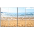 thumbnail image 2 of Blue Seashore with Pebble Stones - Modern Seascape Canvas Artwork, 2 of 3
