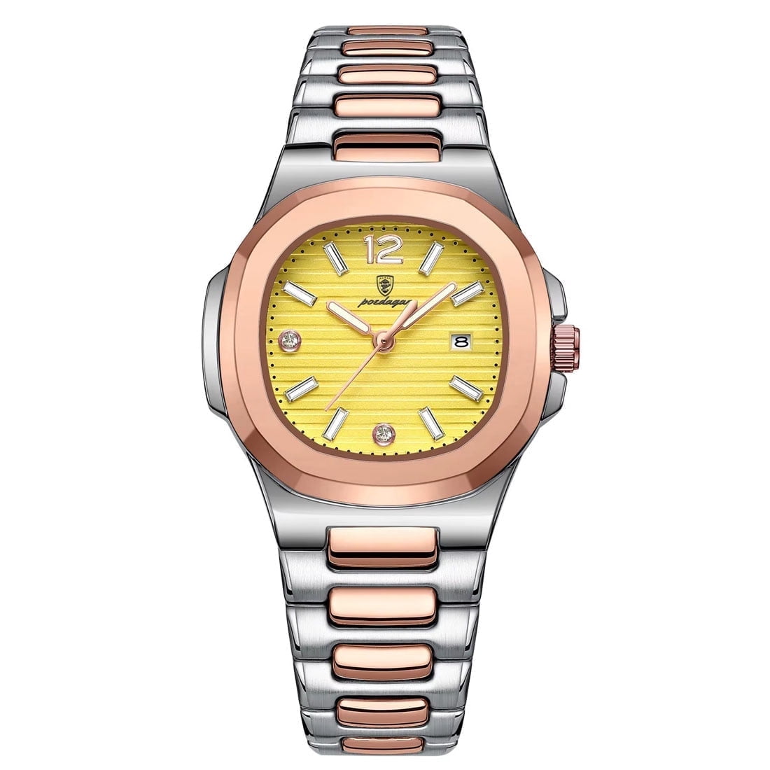 Poedagar Woman Watch Square Ladies Quartz Watches Luminous Waterproof Date Female Clock