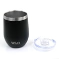 thumbnail image 3 of WAO 12 Ounce Stainless Steel Thermal Wine Tumbler with Lid in Black, 3 of 7