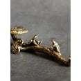 thumbnail image 2 of Solid Retro Pure Brass Lingzhi Ginseng Office Desktop Car Mounted Small Ornament, 2 of 3
