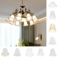 thumbnail image 3 of Replacement Ceiling Fan Vanity Chandelier Frosted Shade Ceiling And Clear Glass Shade 1, 3 of 9