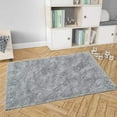 thumbnail image 3 of Softlife Stylish Soft Shaggy Velvet Carpet for Living Room/Bedroom, Fluffy Rugs, 5' x 8' , Gray, 3 of 7