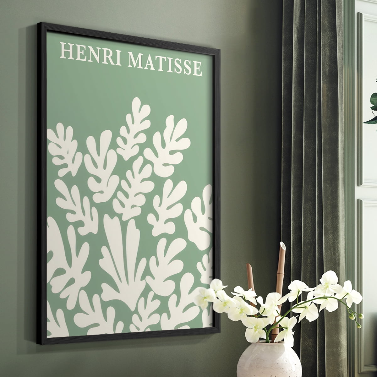 Matisse CLXXXVIII Framed Print in Black Solid Wood 11 x 14 Framed Print