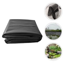 PAMINGONO 1Set Fish Pond Accessories in Black Hdpe Pond Liner for Landscaping Projects 118x79in