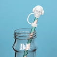 thumbnail image 4 of Deeceymbur Silicone Straw Cover Cap Cup toppers for Straw Halloween Skull Straw Cap Cup Food Grade Silicones Ice Cup 10MM Silicones Straw Sleeve, 4 of 5