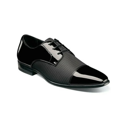 

Stacy Adams Pharoah Cap Toe Oxford Shoes Wedding Prom Black Patent 25530-001