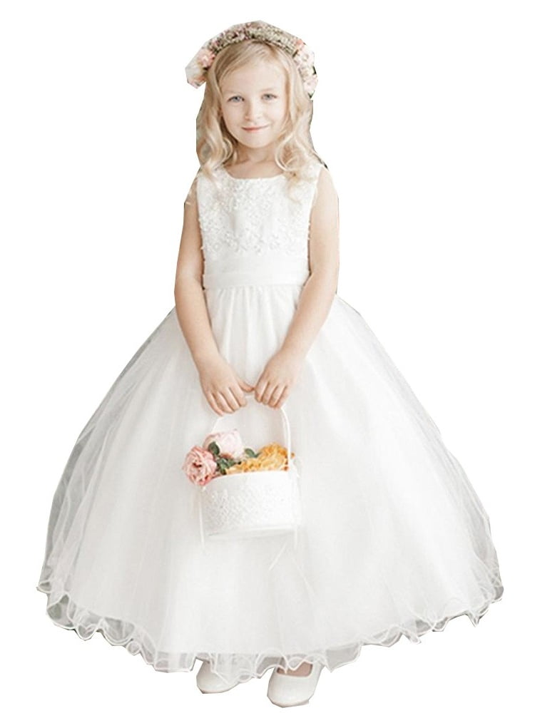 walmart ivory flower girl dresses