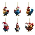 thumbnail image 5 of Christmas Tree Ornaments 2024 Funny Christmas Chicken Ornament Scarf Chicken Holiday Decoration Gifts For Friends Family Chicken Ornaments For Christmas Tree Outdoor Hanging, Suitable For Christmas, 5 of 8