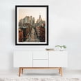 thumbnail image 3 of Sunset from the Manhattan Bridge 01 - Manhattan New York Photography City Skyline Architecture Street Photography Graffiti Travel Poster Black Framed Wall Art Print 11 x 14 inches, 3 of 4