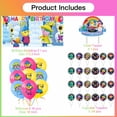 thumbnail image 3 of Colorforms City of Charlie Party Supplies Decor Cake Topper Birthday Backdrop Balloons Decorations, 3 of 7