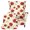 Poinsettia Pattern, variant on Pzuqiu Santa Claus Snowflake Wing Chair Cover for Pet, Stain Resistant Wingback Chair Slipcover Polyester Spandex Fabric Wingback Armchair Cover for Lounge