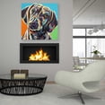 thumbnail image 4 of Epic Art 'Painted Dachshund II' by Carolee Vitaletti, Acrylic Glass Wall Art, 36"x36", 4 of 7
