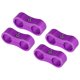 thumbnail image 1 of 4 Piezas AN6 Coche Manguera Separador Abrazadera para Aceite Gas Freno Línea Morado, 1 of 1