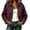 Wine, variant on Setooff Jackets for Women, Women's Solid Oversized Bomber Jacket Casual Fall Long Sleeve jackets for women