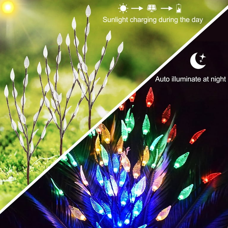 60 LED Solar Garden Lights 3 PCS 60 LED Solar Garden Lights 3 PCS