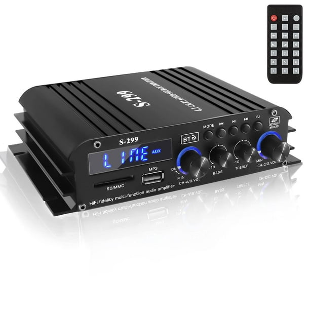 Receptor Amplificador de Audio Romicta 4.1 Canal 200W Bluetooth 5.0