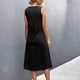 thumbnail image 5 of Vestido de corte sin mangas de color sólido con cuello redondo de verano sexy casual de moda para mujer Pompotops  ghjkhdj4824, 5 of 6