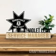 thumbnail image 5 of Craftnamesign Custom Police Desk Name Plate, Law Enforcement Metal Nameplate, Police Office Decor, 5 of 5