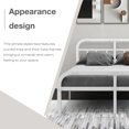 thumbnail image 5 of NNV 14 inch Full Size Metal Bed Frame, 3000 lbs Heavy Duty Support, Noise Free, White, 5 of 7