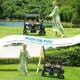 thumbnail image 4 of ELEMARA Stroller Wagon for 2 Kids, Foldable Wagon Stroller, Premium All Terrain Wagon for Kids, Kids Wagon Cart w/Removable Canopy, Adjustable Push/Pull Handle, Harnesses, Large Storage Bag, Black, 4 of 5