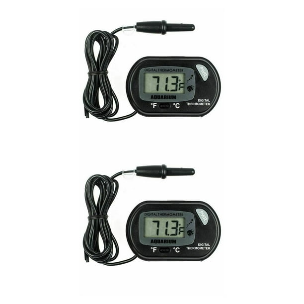 Greeniant Termómetro digital LCD para acuario Medidor de temperatura del agua del tanque de peces Detector de temperatura del acuario Type2 NO2 Greeniant CBP254625
