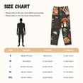 thumbnail image 2 of Salouo Mushroom With Snails Print Women's Pajama Pants Casual Loose Sweatpants PJs Flowy Pants Drawstring Palazzo for Women Wide Leg Pants Lounge Pajama -Large, 2 of 8