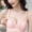Pink, variant on Fengqque Mother's Plus Size Nursing Soft Comfort Fit Bra Ultra-thin Lace Without Steel Ring Breast Feeding Bra