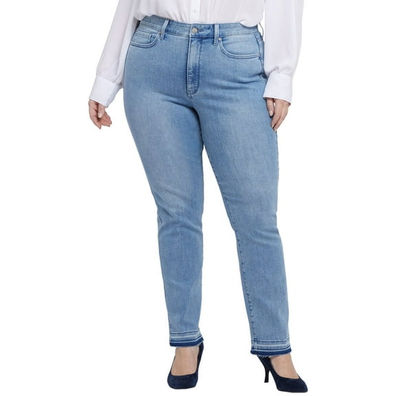 NYDJ womens Plus Marilyn Big Skies Straight Leg Jean, 24W