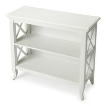 Butler Newport Glossy White Low Bookcase
